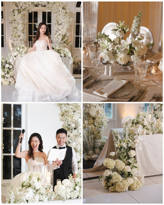 Gabrielle and Litian high fashion nuptials