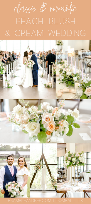 Classic & Romantic Peach, Cream, & Blush Wedding at The Luminaire