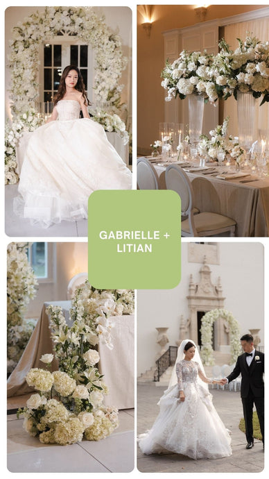 Gabrielle and Litian High Fashion Nuptials