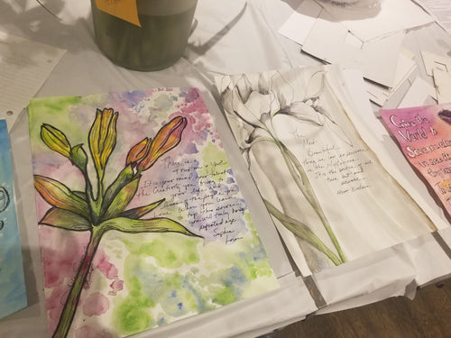 Art Journaling with Caroline of Wildflower Studio