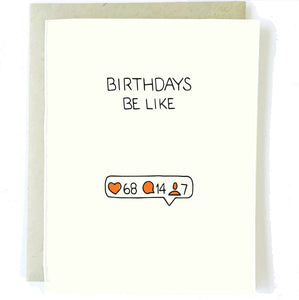Birthdays Be Like Card