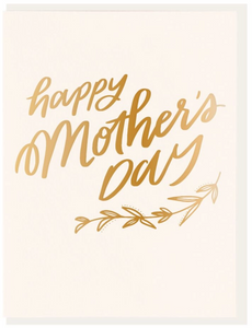 Happy Mother's Day Gold Foil Card
