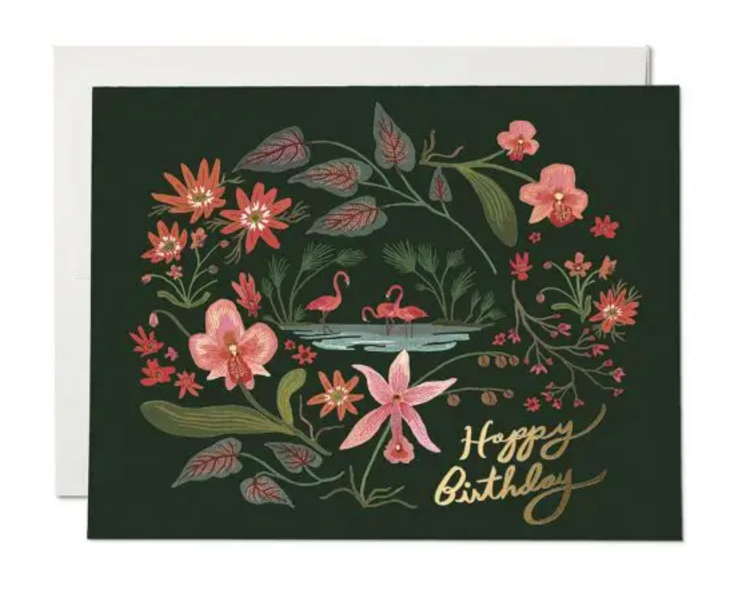 Pink Flamingos Card